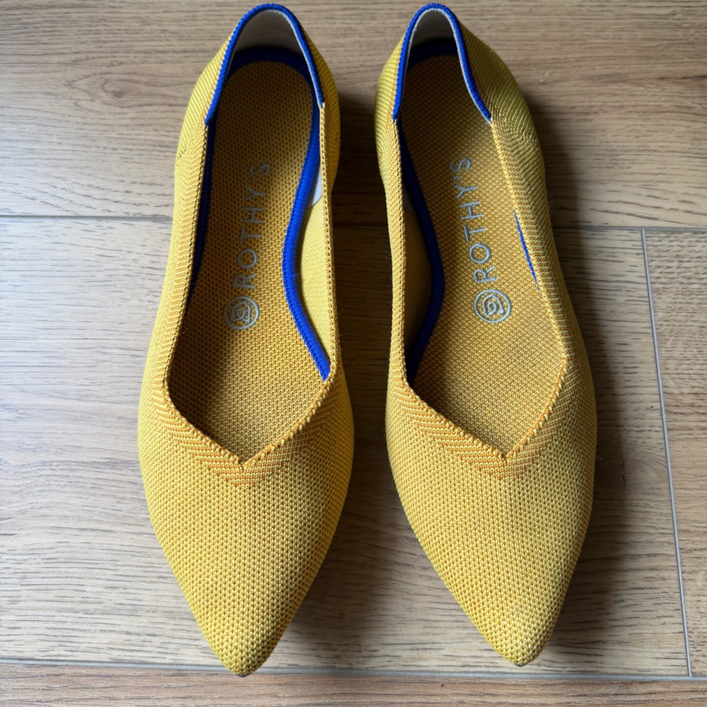 Rothy's The Point Marigold flats size 8.5